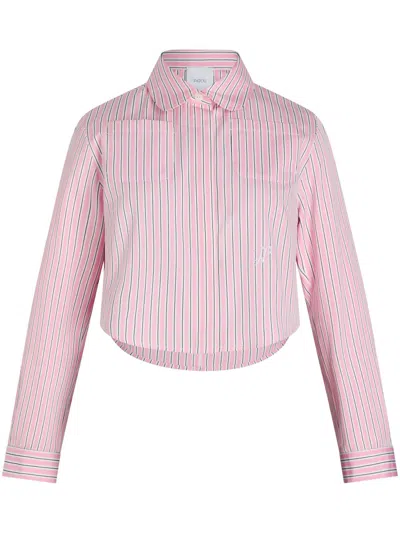 Patou Women's Striped Cropped Shirt In Multicolor