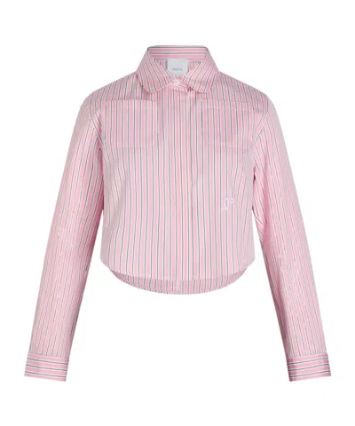 Patou Women's Striped Cropped Shirt In Multicolor