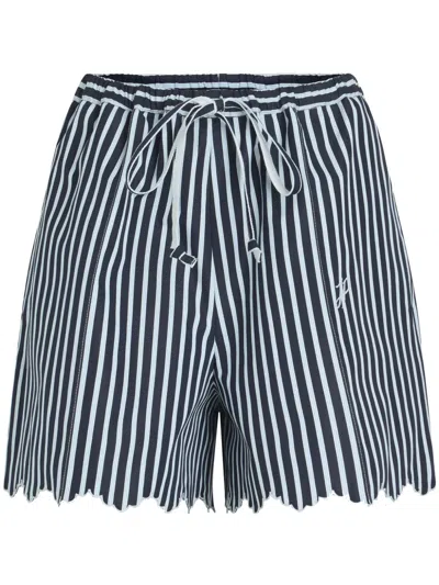 PATOU STRIPED DRAWSTRING SHORTS
