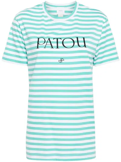 Patou Crew Neck Striped T-shirt Shirt In Stripped