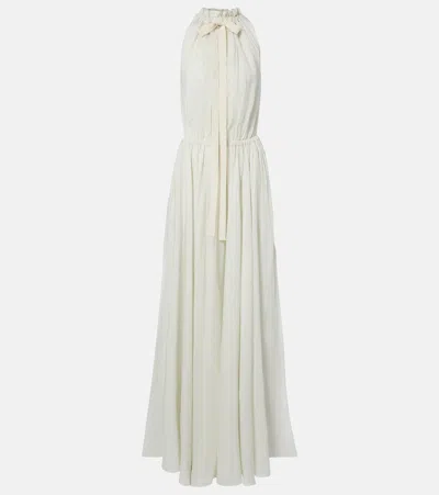 Patou Striped Maxi Dress In White