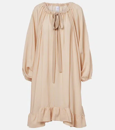 Patou Striped Midi Dress In Brown