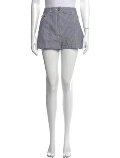 Pre-owned Patou Striped Mini Shorts W/ Tags In Multi