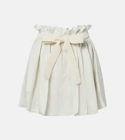 Patou Striped Miniskirt In White