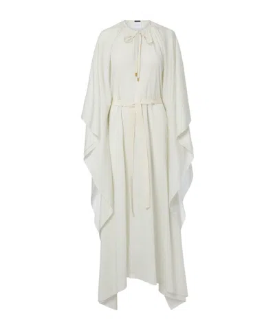 Patou Striped Pattern Dress In White