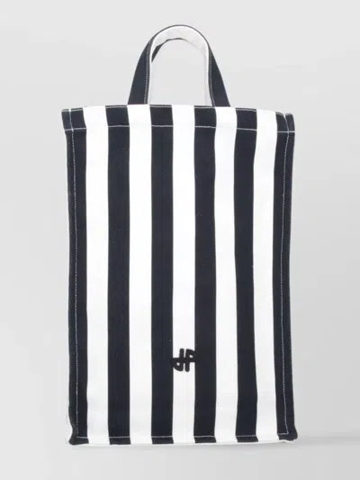 PATOU STRIPED PATTERN TOTE BAG WITH SHOULDER STRAP