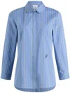 Patou Striped Poplin Fitted Shirt