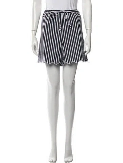 Pre-owned Patou Striped Shorts W/ Tags In Blue/white