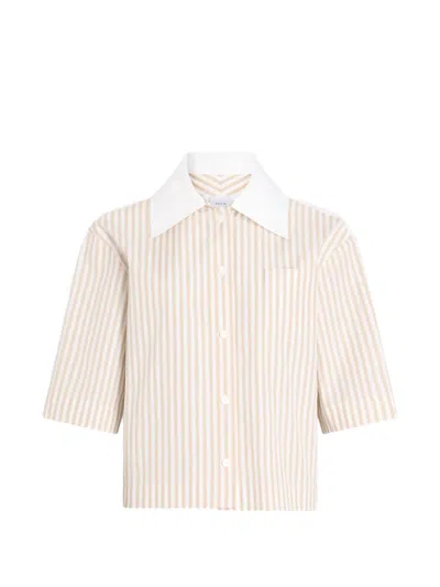 Patou Striped Short-sleeved Shirt In Multi