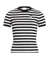 Patou Striped T-shirt In Black