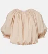 Patou Striped-pattern Top In Brown