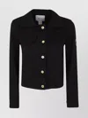 Patou Structured Denim Jacket Patch Detail In Black