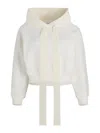 Patou Medallion Organic-cotton Hoodie In White
