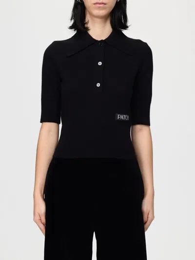 PATOU POLO SHIRT PATOU WOMAN COLOR BLACK,H57880002