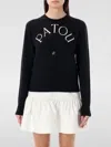 Patou Merino Wool Blend Sweater In Schwarz