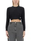 Patou Cropped Shirt In Black