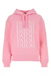Patou Cotton Sweatshirt With Logo In Pink