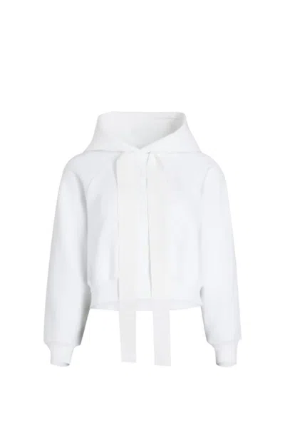 Patou Medallion Organic-cotton Hoodie In White