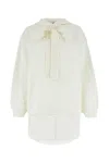 Patou White Embroidered Logo Sweatshirt In White