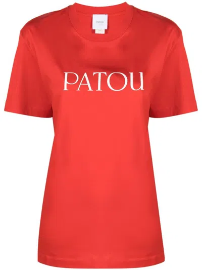 Patou T-shirt Logo Clothing In Red