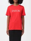Patou Logo-print Organic Cotton T-shirt In Red