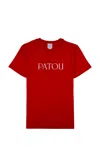 Patou Logo-print Organic Cotton T-shirt In Red