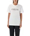 Patou Logo-print Organic-cotton T-shirt In White
