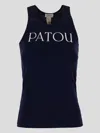 Patou Tank Top With Logo In Blue