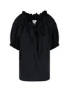 Patou Drawstring T-shirt In Black