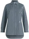 Patou Tailored Shirt In Printed Organic Cotton Poplin In White