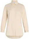 Patou Tailored Poplin Shirt In Neutrals