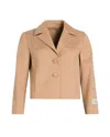 Patou Short Blazer Patch Detail In Praline
