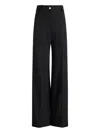 Patou Belt Loop Casual Pants In Black