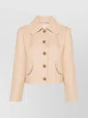 Patou Tailored Tweed Blazer With Structured Shoulders