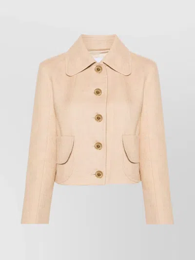 PATOU TAILORED TWEED BLAZER WITH STRUCTURED SHOULDERS