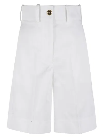 Patou Tailored White Shorts With High Waist
