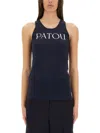 Patou Tank Top With Logo In Black