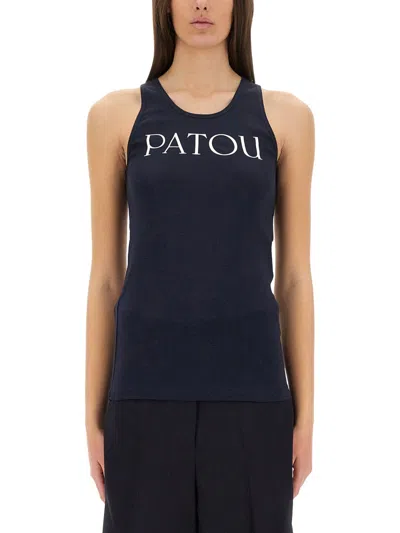 Patou Tank Top With Logo In Multi