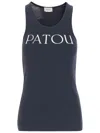 Patou Tank Top With Logo In Blue