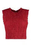 Patou Crop Top In Technical Fabric