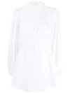 Patou Tie-waist Organic Cotton Blouse In White