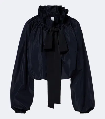 Patou Tie-neck Blouse In Blue