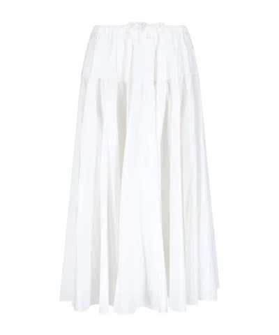 PATOU PATOU TIERED MIDI SKIRT