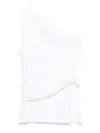 Patou One Shoulder Top In White
