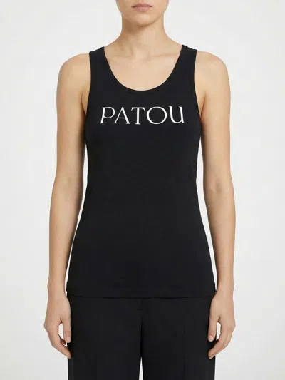 PATOU PATOU BASIC COTTON TANK TOP WITH LOGO