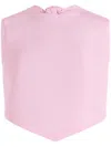 Patou Scarf Faille Top In Pink