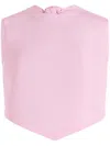 Patou Scarf Faille Top In Pink