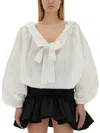 PATOU TOP WITH BALLOON SLEEVES