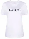Patou Logo-print Organic-cotton T-shirt In White