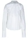 Patou Ascot White Cotton Blouse In White